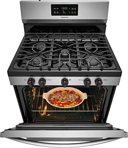 Ffgf3054Ts 30 Gas Range With 5 Burners 5 Cu. Ft. Oven Capacity One-Touch Self Clean Quick Boil Electronic Kitchen Timer Sealed Gas Burner Storage Drawer In Stainless Steel #TOP3