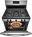 FFGF3054TS 30 Gas Range with 5 Burners 5 cu. ft. Oven Capacity One-Touch Self Clean Quick Boil Electronic Kitchen Timer Sealed Gas Burner Storage Drawer in Stainless Steel