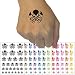 Cthulhu Eldritch Horror Scary Temporary Tattoo Water Resistant Fake Body Art Set Collection - Brown (One Sheet)