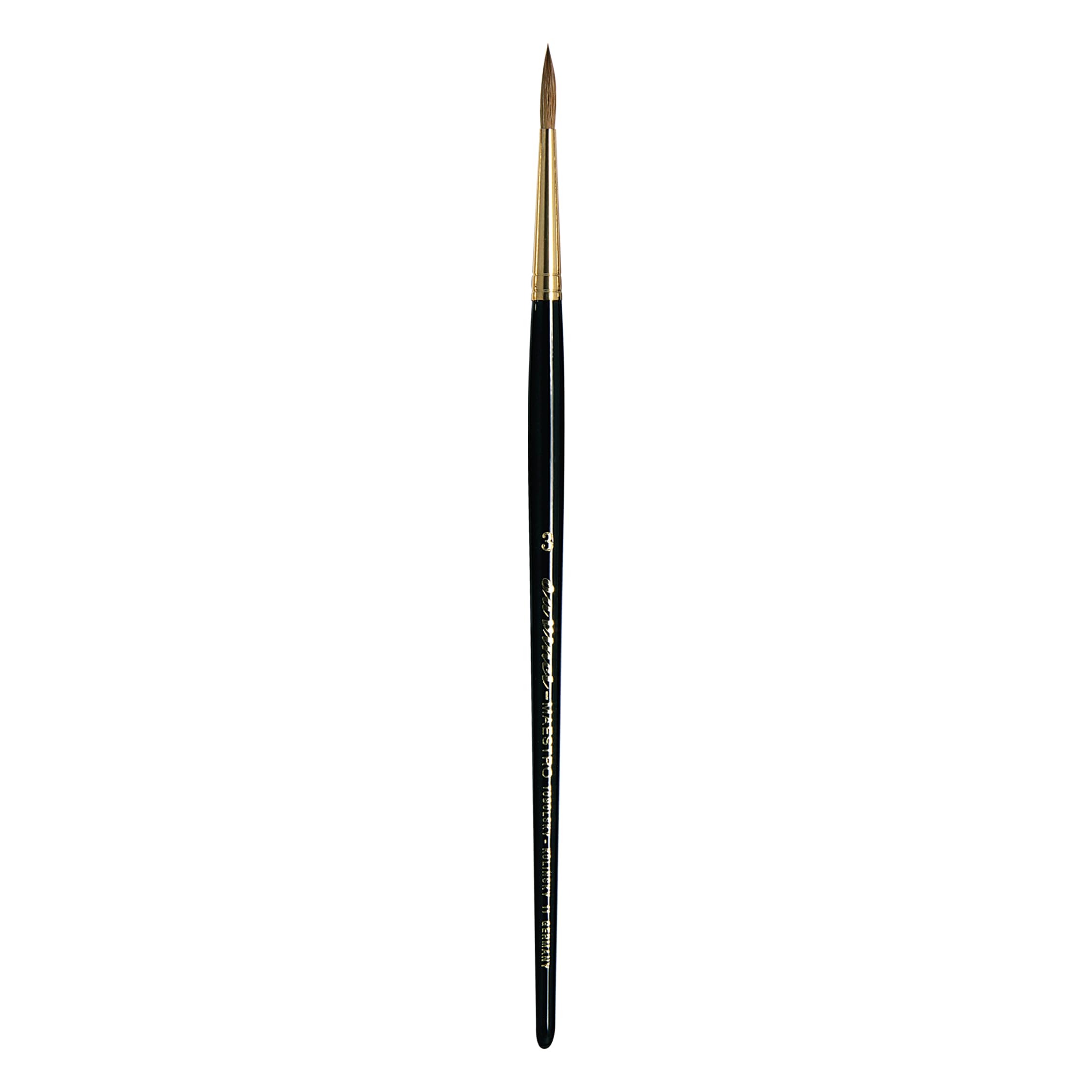 da Vinci Watercolor Series 11 Maestro Paint Brush, Fuller English Round Kolinsky Red Sable, Size 3