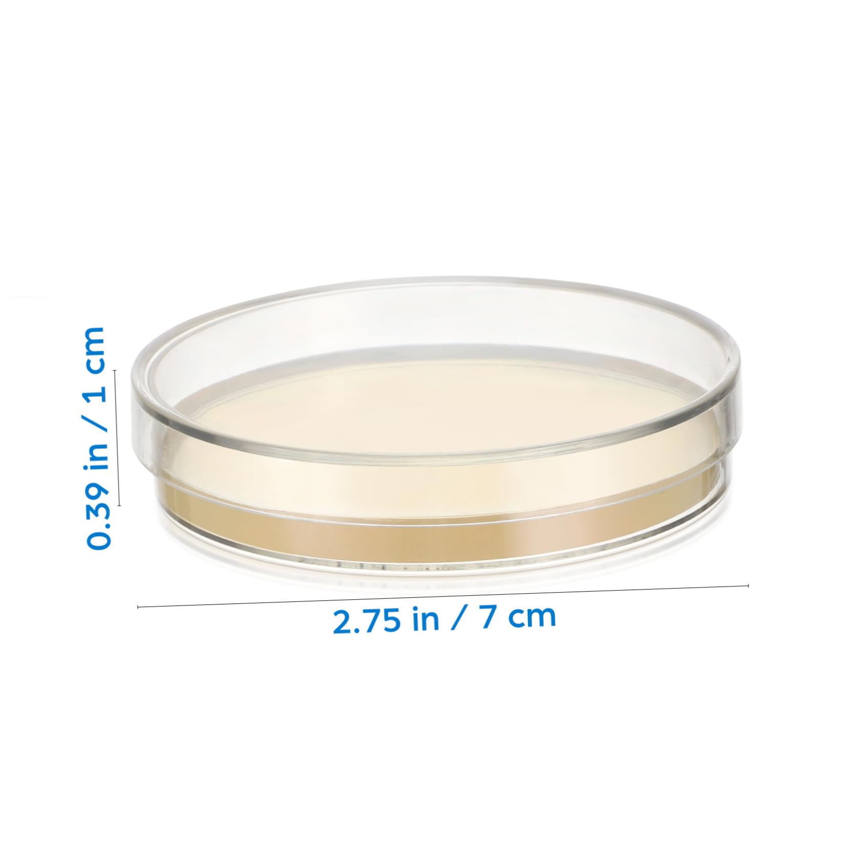 Cabilock Placas de Petri de 7cm con Agar Nutritivo Prevertido 20 Fácil de Transportar y Listas para Usar para Experimentos Científicos en Escuela