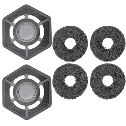Mop Pad Holder Replacement for Ecovacs Yeedi Mop Station Vacuum Cleaner, Pad Plate Accessories and Water Tank Cleaning Cloth Part (Gray)