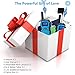 Wishouse Walkie Talkies for Kids Rechargeable with USB Charger 6000mAh Battery,Outdoor Camping Games with Flashlight Lanyard,Toys for Girls,Halloween Xmas Birthday Gift for Children 2 Pack Blue