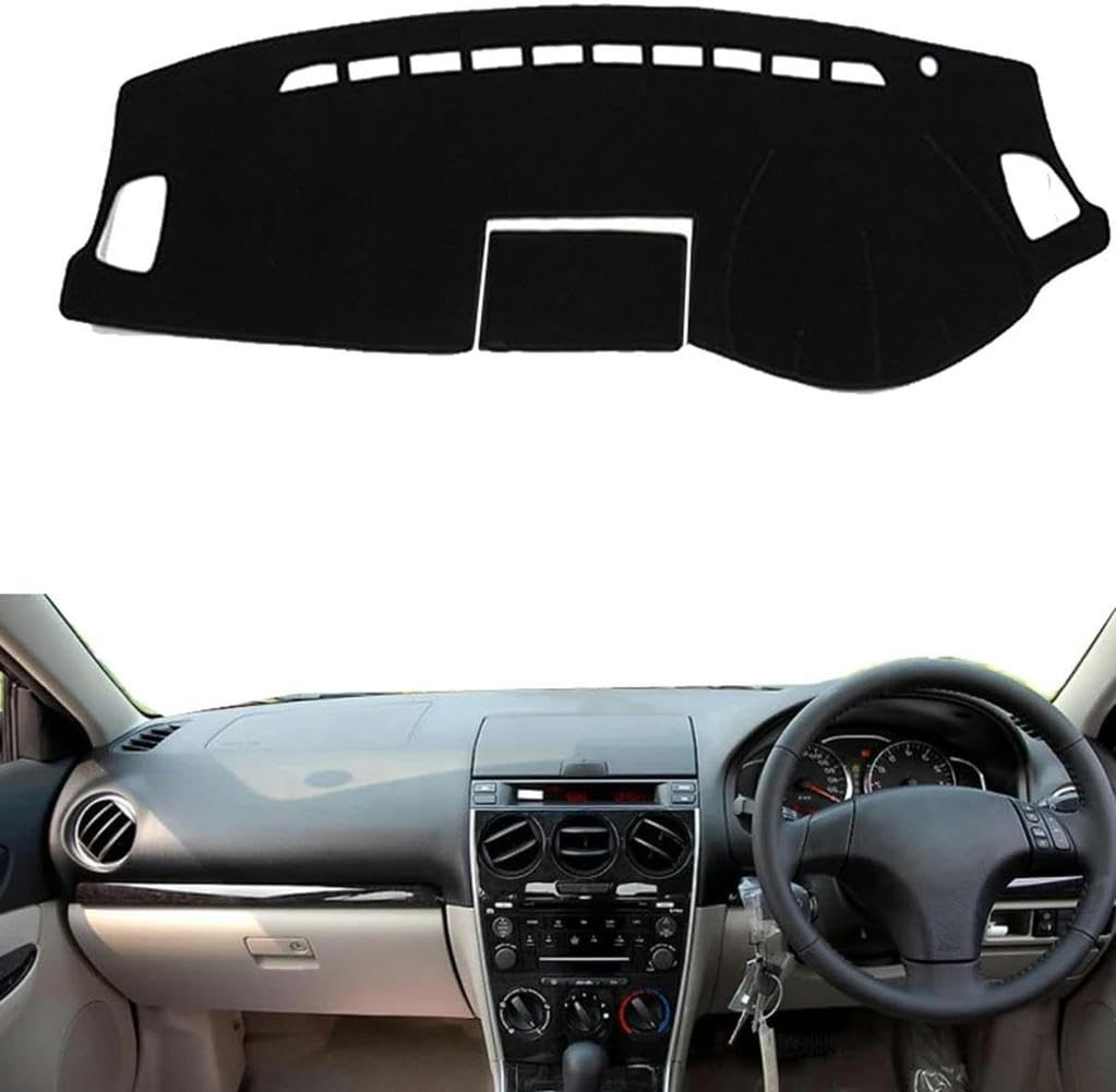 Anti-Slip Mat Dashboard Cover Pad Interior,for Mazda 6 M6 2003-2008,Dashboard Cover,Dash Cover Mat,Black Dash Mat Dashboard Cover