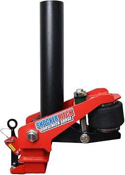 Shocker 30K Gooseneck Surge Air Hitch & Shift Lock Coupler for 2-5/16" Ball, Round 4" Blank No Pin Hole