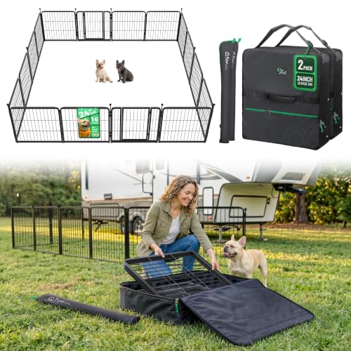 Image of FXW Instant Portable Dog Playpen with Bags for RV Camping Outdoor Yard