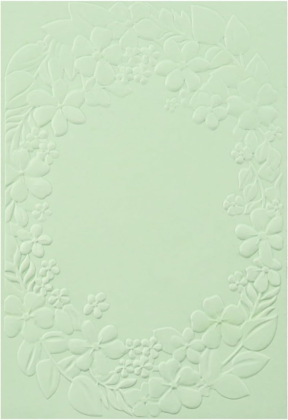 Briartw 3D Embossing Folder for Card Making,Leaf Circle Clear Plastic Texture Fades Embossing Folder Template for Scrapbooking and Other Paper Craft Album Stamps DIY Decoration