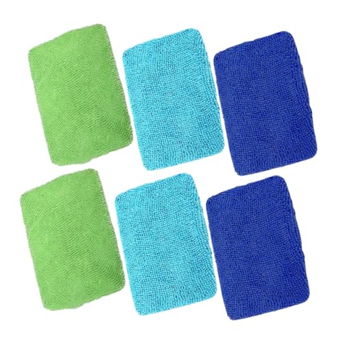 UTHCLO 6個 車用フロントクリーナー マイクロファイバークロス 窓ガラス用 スクエア形状 拭き跡なし 防曇 防塵対応 再利用可能 キッチン洗