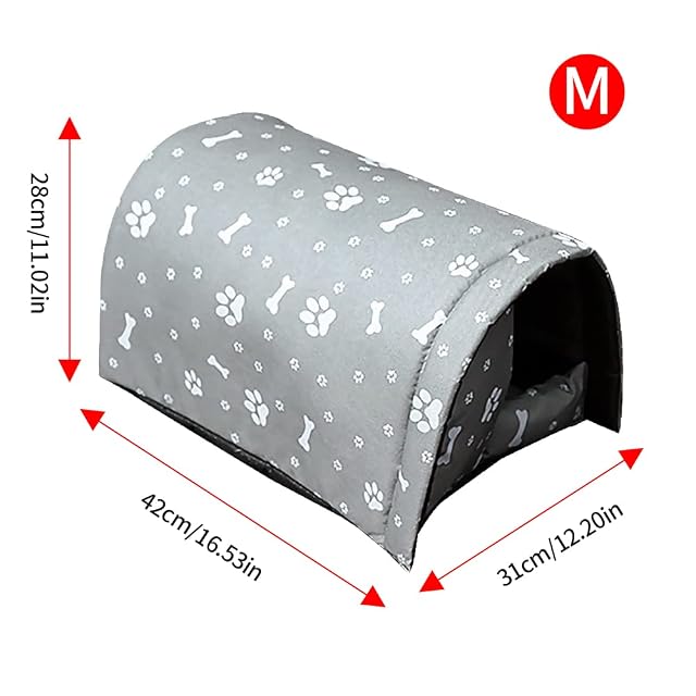 Foto 2 de 8 de Vinnykud - Nicho Impermeable al Aire Libre para Gatos, PVC para Mascotas con Forro Suave, Plegable…