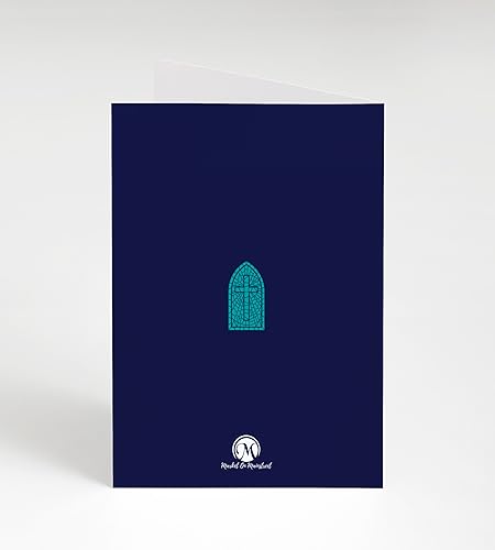 Miniatura 2 de M Market On Mainstreet Tarjeta cristiana de ordenación con sobre, 5 x 7 pulgadas, fabricada en los Estados Unidos (vitral, tarjeta individual)