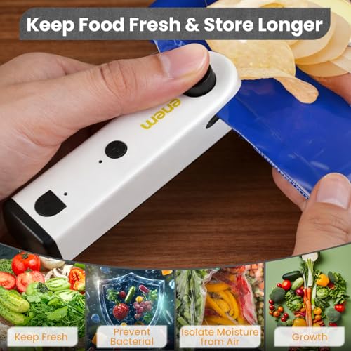 Image of Enem 4-in-1 Mini Sealing Machine for Food Packets, with Cutter, Torch, Bottle Opener, Magnet, Full Customer Support from Enem, Portable Mini Sealing Machine, Packet Sealer Machine