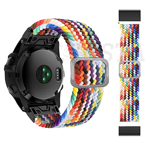 Correa 22mm para Garmin Fenix evita rozaduras con esta banda de nylon trenzado