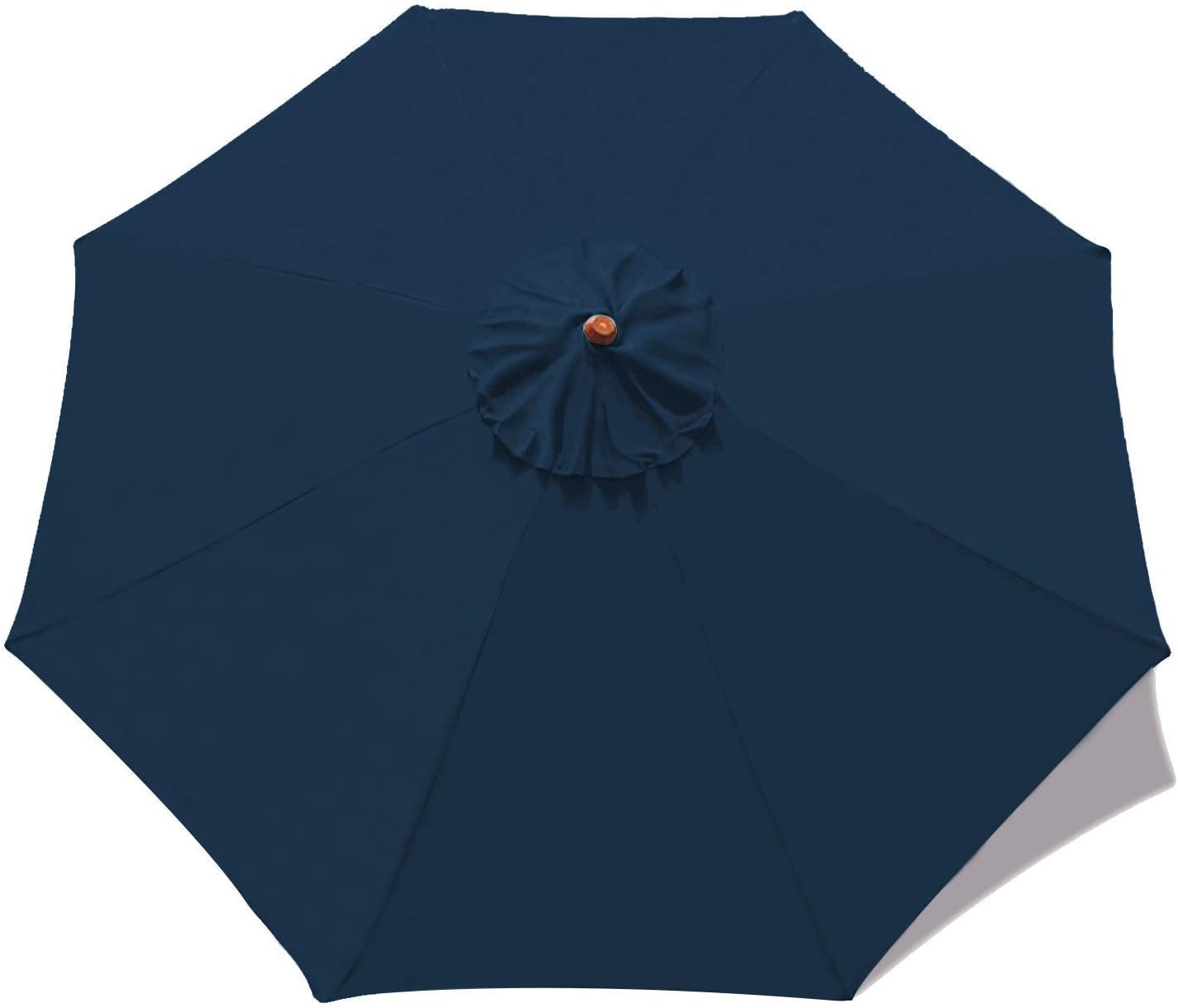 ABCCANOPY Bundle: 1 Sets of 9ft Outdoor Umbrella Replacement Top Patio Umbrella Navy Blue and 1 Sets of 9' Patio Umbrella Table Market Umbrella with Push Button Tilt Turquoise