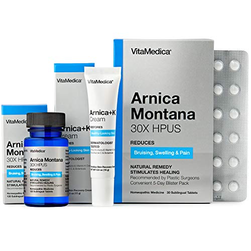 VitaMedica Arnica Montana Bruise Kit - Arnica Blister Pack, Arnica Tabs & Arnica Cream