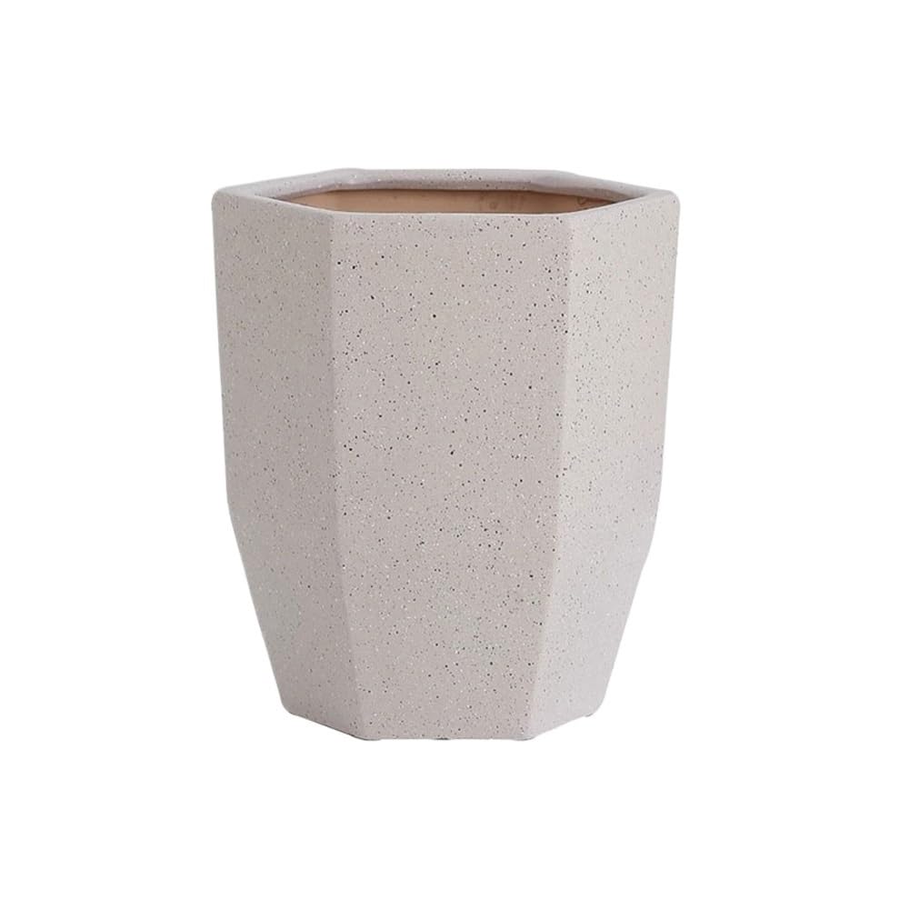 L8p2B5s7 Garden Pots Geometric Floor Standing Flower Pot with Drainage Holes Garden Ceramic Planter