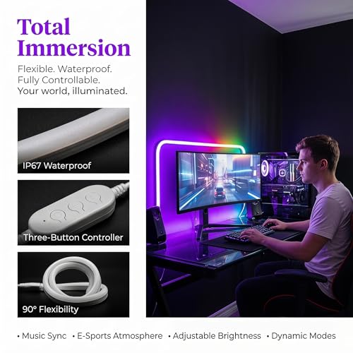 Tira de luces LED flexible de 1 metro RGB con control app miniatura 4