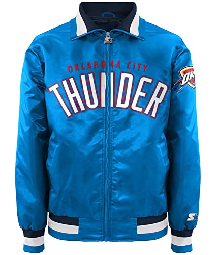 STARTER Mens Varsity Jacket, Blue, X-Large (Regular) - Main Image