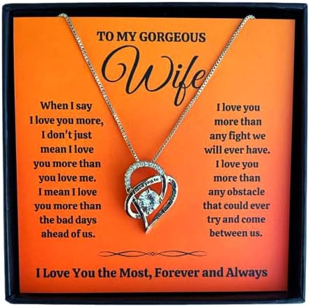 birthday gifts for wife love knot necklace
