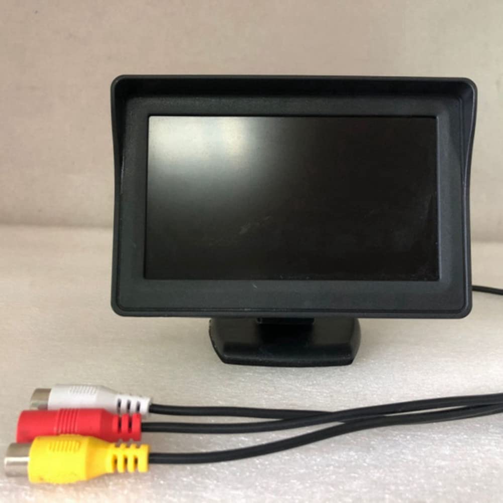 CáMara de VisióN Trasera Amplio Pantalla LCD TFT de 4,3 Pulgadas o Monitor VisióN una Prueba de Agua Copia de Seguridad de Marcha AtráS, CáMara de Monitor
