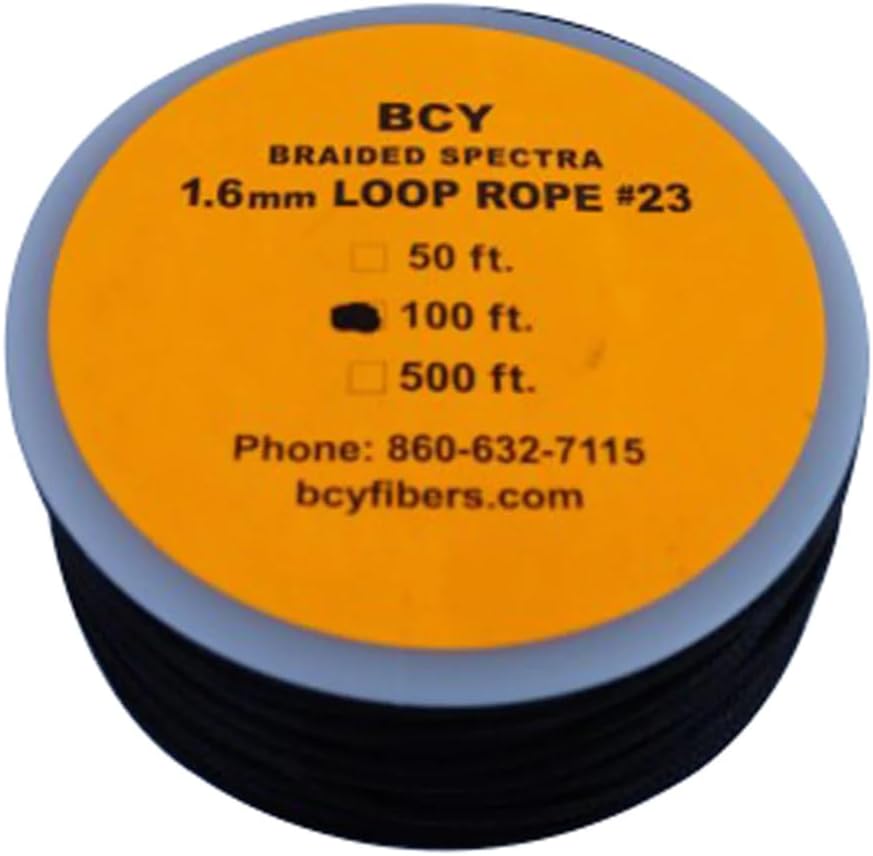 BCY Size 23 Loop Rope Black 100 ft.