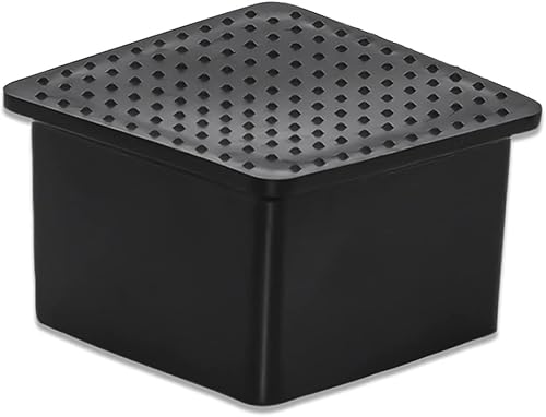 Miniatura 33 de Flyshop 8 tapas para patas de sillas de patio, de PVC, protectores de suelo cuadrados para patas de silla, fundas cuadradas para muebles, 3/4 PVC