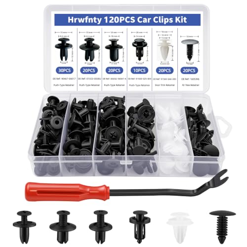 Hrwfnty 120PCS Car Clips Kit