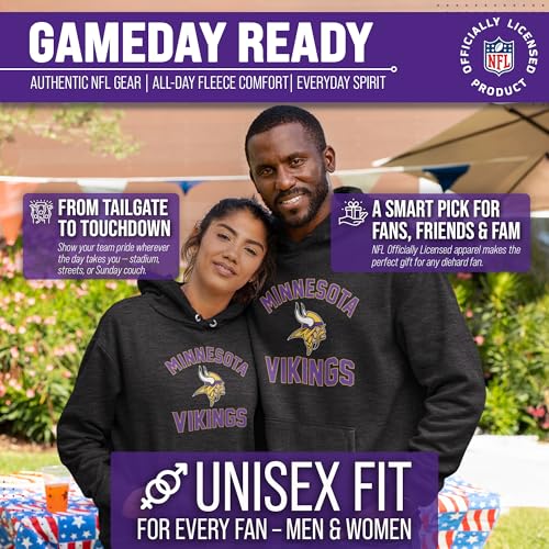 Image of Team Fan Apparel NFL Gameday Hoodie Pullover Sweatshirt for Men and Women | Officially licensed NFL Gameday fleece pullover - kangaroo pocket, ribbed cuffs, drawstring hood, unisex fit