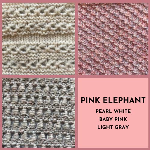 Image of Cotton to The Core Worsted Cotton Yarn, 3-Pack (654Yds /300G), Pink Elephant