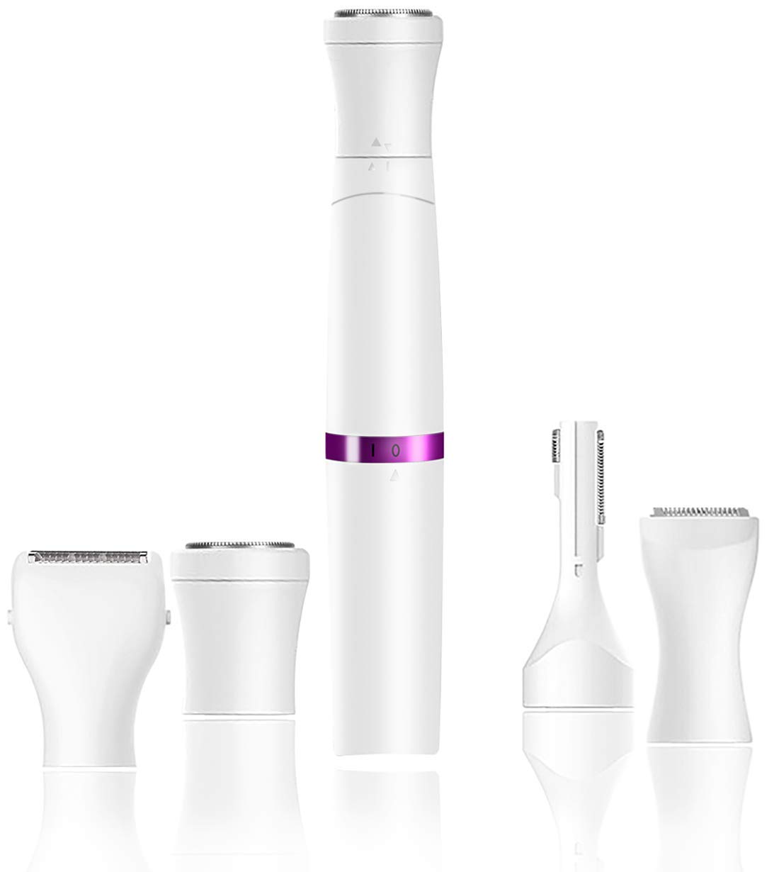 Painless Facial Hair Removal for Women, 4 in 1 Hair Remover Includes Facial Shaver, Eyebrow Trimmer, Bikini Trimmer, Body Shaver-USB Rechargeable (White) (B08Y3TKGQ1) Amazon Price History, Amazon Price Tracker