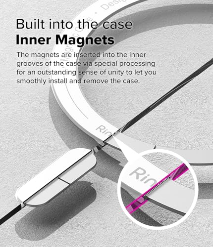 Image of Ringke Fusion Magnetic Compatible with Samsung Galaxy S25 Edge Case Cover [Strong Magnet] Transparent Hard Back Shockproof Soft TPU Bumer S25 Edge Back Cover - Magnetic Clear