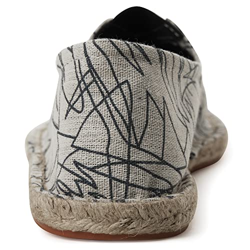 Espadrilles for Men with Flat Slip-on Fashion Casual Classic Canvas4