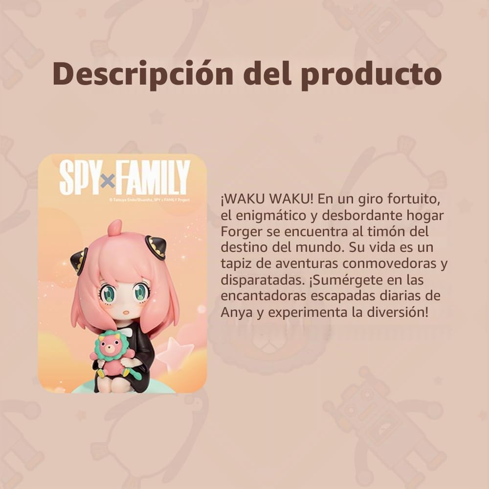 POP MART Spy × Family Anya's Daily Life Series 1Box 2.5 pulgadas Personaje articulado Diseño Premium Regalos para mujeres Fanáticas Caja ciega coleccionable Juguete Arte Figura de acción