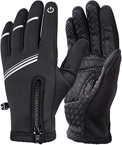 Soyin Guantes con Dedos Pantalla Táctil Deportivo De Motos o Bicicleta al Aire Libre Dedo Completo Antideslizante Viento Universal para Hombre Mujer Guantes Calientes