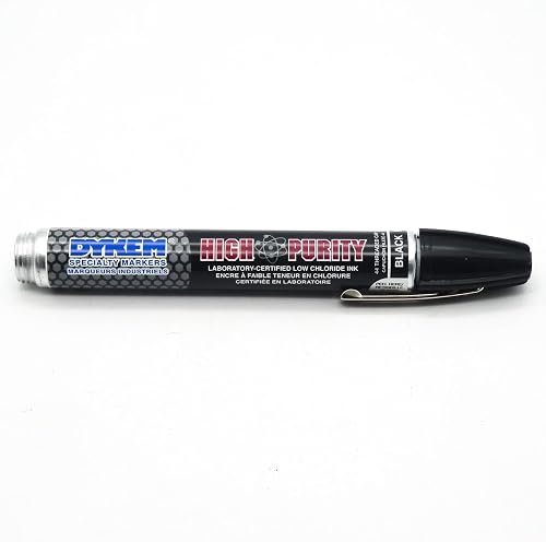 DYKEM HIGH PURITY 44 Markers, BLACK, Case of 12 markers