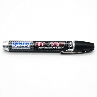 DYKEM Industrial Paint Marker,Black,Medium Tip 44404