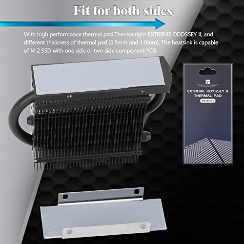 Thermalright HR-09 2280 PRO Black SSD heatsink, Double-Sided Heat Sink - Image 3