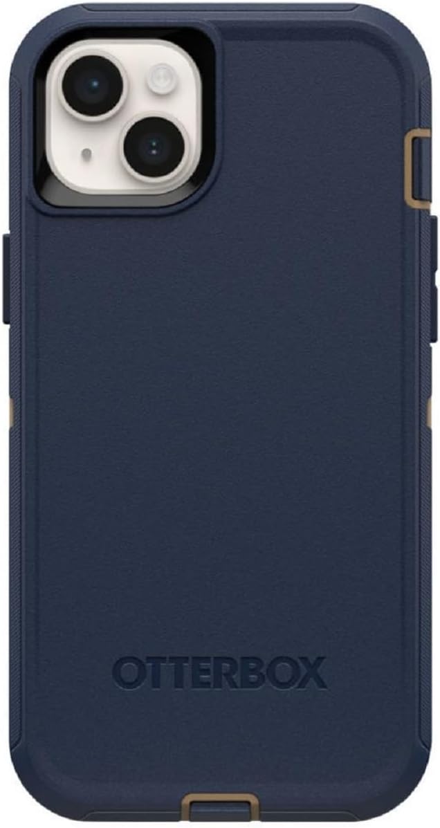 iPhone 14 & iPhone 13 (Only) - Defender Series Case - Blue Suede Shoes - Rugged & Durable - with Port Protection - Case Only - Non-Retail Packaging