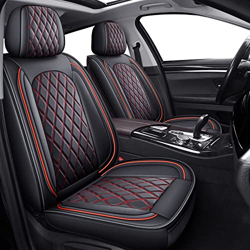 MIROZO 5 Car Seat Covers Full Set, Vehicle Cushion Cover Breathable Fit for Most Sedan, Truck and SUV for Elantra Sonata Sportage CRV Accord Chevy Equinox