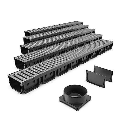 Standartpark - 4 Inch Spark 2 Premium Trench Drain Channel - Galvanized Stamped Steel Grating (5)