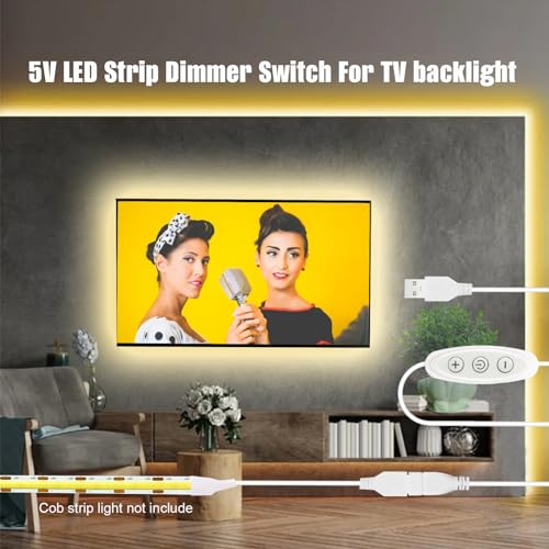 Cinta Led 6ft Blanco Cálido con Dimmer USB para Interior miniatura 7
