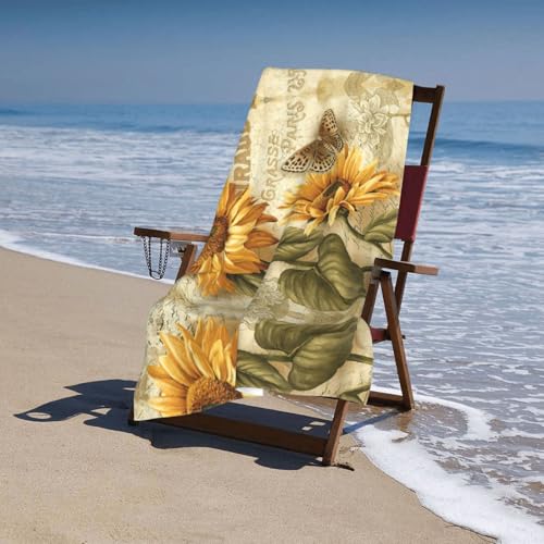 Serviette de bain microfibre ultra douce au design rétro raffiné - 6