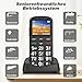 CHAKEYAKE Seniorenhandy mit Großen Tasten | Mobiltelefon Ohne Vertrag mit 1.7 Zoll LCD | SOS-Funktion | Dual SIM Tastenhandy mit Taschenlampe | Ladestation | Schwarz-G180