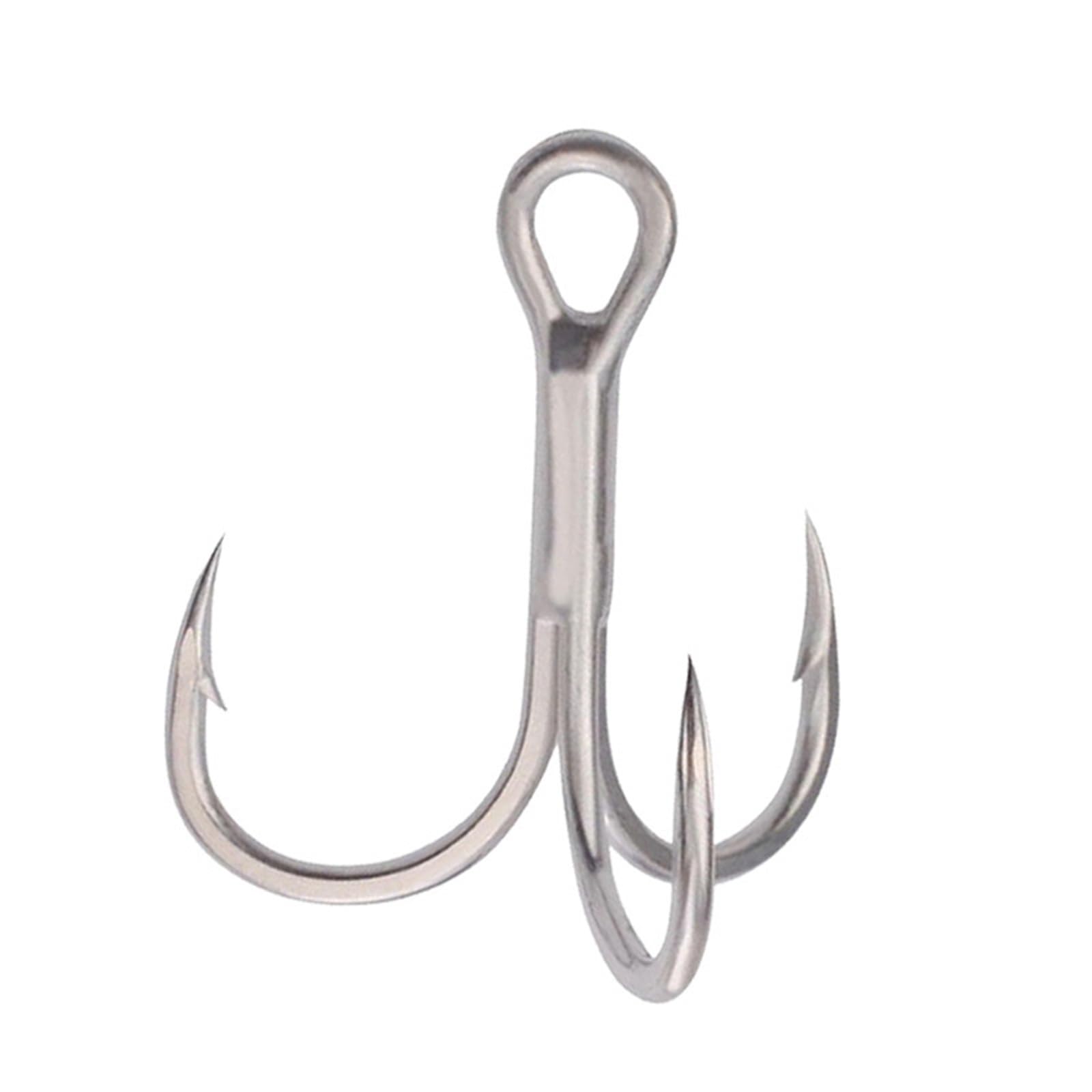 Angelhaken 100 Stück Drillinge Angelhaken Tackle Accessary Metal Jig Assist