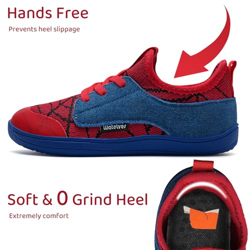 WateLves Toddler Little/Big Kid Wide Barefoot Shoes Boys Girls Minimalist Sneakers Splay Naturally Lightweight Breathable Running Tennis Shoes2