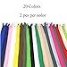 Mmei Pack of 40 Nylon Invisible Zippers for Tailor Sewer Sewing Craft Crafter's Special 16 Inch 20 Colors (2 pcs per Color)
