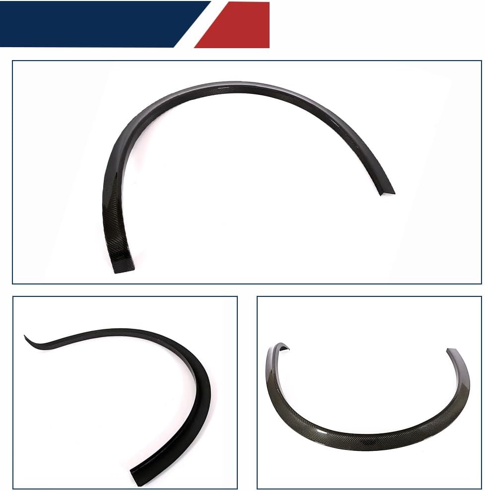 Carbon Fiber Fender Flares fits for Maserati Levante Sport Utility 4-Door 2016-2019 Wheel Well Lips Wheel Arch Lip Eyebrow Mudguard 4pcs/Set