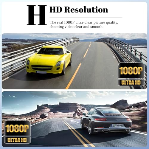 Image of 360 Degree View 4 Channel Dash Cam for Cars,Dash Cam Car Camera Front and Rear Inside Left Right for Cars,3 inch Dashcams with Night Vision,Loop Recording,G-Sensor,24H Parking Mode Monitor