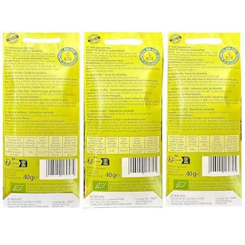 bioSnacky Sprossen-Mix | Wellness Sprossen, Vital Sprossen, Fitness Sprossen | Bio Keimsprossen zum Selberkeimen