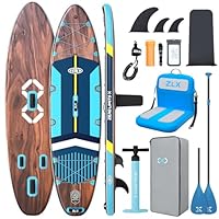 ZLX Stand Up Paddling Board 350x89cm,SUP Board Set,Stand Up Paddle mit Einzigartige Mittelfinne,Rutschfester Deckpad,Standup Paddle Board 250kg Tragkraft,für Erwachsene,Anfänger,alle Könnensstufen