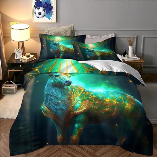 Housse de couette bête mythique super douce impression 3D de luxe - 6